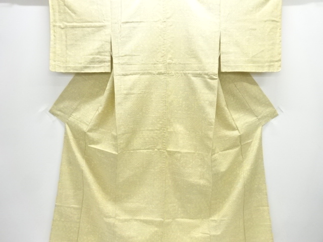 JAPANESE KIMONO / TOKAMACHI TSUMUGI / HITOE / UNUSED / WOVEN GEOMETRIC